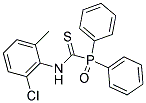 N-(2-CHLORO-6-METHYLPHENYL)OXO(DIPHENYL)PHOSPHORANECARBOTHIOAMIDE Struktur