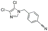 4-[(4,5-DICHLORO-1H-IMIDAZOL-1-YL)METHYL]BENZONITRILE Struktur