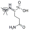 L-GLUTAMINE-N-T-BOC (1,2-13C2) Struktur