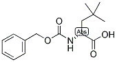 (R)-2-BENZYLOXYCARBONYLAMINO-4,4-DIMETHYL-PENTANOIC ACID Struktur