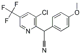 2-[3-CHLORO-5-(TRIFLUOROMETHYL)-2-PYRIDINYL]-2-(4-METHOXYPHENYL)ACETONITRILE Struktur