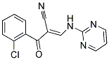 2-((2-CHLOROPHENYL)CARBONYL)-3-(PYRIMIDIN-2-YLAMINO)PROP-2-ENENITRILE Struktur