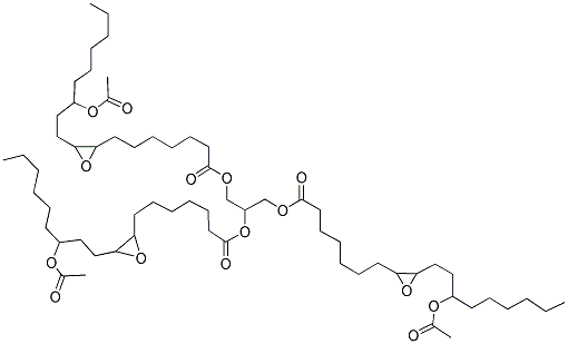 GLYCERYL TRI[9-EPOXY-12-ACETOXYSTEARATE] Struktur