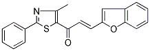 3-BENZO[B]FURAN-2-YL-1-(4-METHYL-2-PHENYL-1,3-THIAZOL-5-YL)PROP-2-EN-1-ONE Struktur