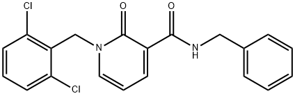 N-BENZYL-1-(2,6-DICHLOROBENZYL)-2-OXO-1,2-DIHYDRO-3-PYRIDINECARBOXAMIDE Struktur