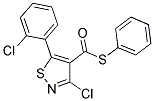 PHENYL 3-CHLORO-5-(2-CHLOROPHENYL)ISOTHIAZOLE-4-CARBOTHIOATE Struktur