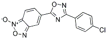 5-[3-(4-CHLOROPHENYL)-1,2,4-OXADIAZOL-5-YL]-2,1,3-BENZOXADIAZOL-1-IUM-1-OLATE Struktur