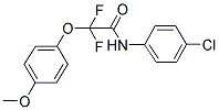 N-(4-CHLOROPHENYL)-2,2-DIFLUORO-2-(4-METHOXYPHENOXY)ACETAMIDE Struktur