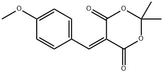 5-[(4-METHOXYPHENYL)METHYLENE]-2,2-DIMETHYL-1,3-DIOXANE-4,6-DIONE Struktur