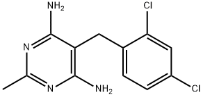 5-(2,4-DICHLOROBENZYL)-2-METHYL-4,6-PYRIMIDINEDIAMINE Struktur