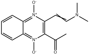 2-ACETYL-3-[2-(DIMETHYLAMINO)VINYL]-1,4-QUINOXALINEDIIUMDIOLATE Struktur