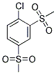 1-CHLORO-2,4-BIS-METHANESULFONYL-BENZENE Struktur