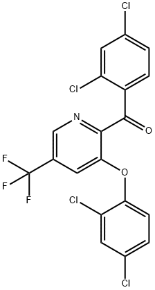 [3-(2,4-DICHLOROPHENOXY)-5-(TRIFLUOROMETHYL)-2-PYRIDINYL](2,4-DICHLOROPHENYL)METHANONE Struktur