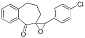 2-(4-CHLOROBENZYLIDENE)-1-BENZOSUBERONE EPOXIDE Struktur