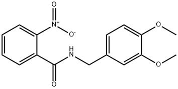 N-((3,4-DIMETHOXYPHENYL)METHYL)(2-NITROPHENYL)FORMAMIDE Struktur