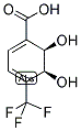 (2R,3S)-1-CARBOXY-4-TRIFLUOROMETHYL-2,3-DIHYDROXYCYCLOHEXA-4,6-DIENE Struktur