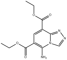 DIETHYL 5-AMINO[1,2,4]TRIAZOLO[4,3-A]PYRIDINE-6,8-DICARBOXYLATE Struktur