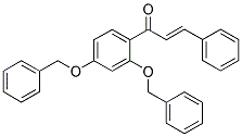 1-[2,4-DI(BENZYLOXY)PHENYL]-3-PHENYLPROP-2-EN-1-ONE Struktur