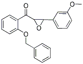 [2-(BENZYLOXY)PHENYL][3-(3-METHOXYPHENYL)OXIRAN-2-YL]METHANONE Struktur