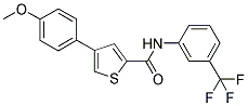 4-(4-METHOXYPHENYL)-N-[3-(TRIFLUOROMETHYL)PHENYL]THIOPHENE-2-CARBOXAMIDE Struktur