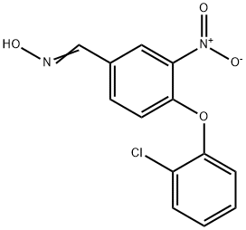 4-(2-CHLOROPHENOXY)-3-NITROBENZENECARBALDEHYDE OXIME Struktur