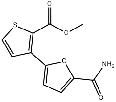 METHYL 3-[5-(AMINOCARBONYL)-2-FURYL]-2-THIOPHENECARBOXYLATE Struktur