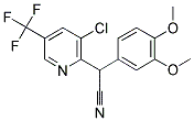 2-[3-CHLORO-5-(TRIFLUOROMETHYL)-2-PYRIDINYL]-2-(3,4-DIMETHOXYPHENYL)ACETONITRILE Struktur