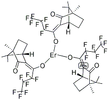 ERBIUM TRIS[3-(HEPTAFLUOROPROPYLHYDROXYMETHYLENE)-(+)-CAMPHORATE] Struktur