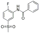 N-[2-FLUORO-5-(METHYLSULPHONYL)PHENYL]BENZAMIDE Struktur