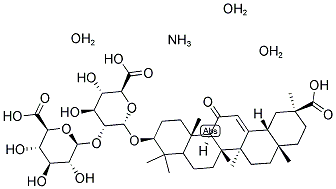 GLYCYRRHIZIC ACID MONOAMMONIUM SALT TRIHYDRATE Struktur