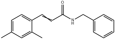 N-BENZYL-3-(2,4-DIMETHYLPHENYL)ACRYLAMIDE Struktur