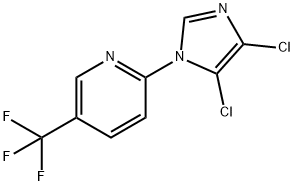 4,5-DICHLORO-1-(5-(TRIFLUOROMETHYL)(2-PYRIDYL))IMIDAZOLE Struktur