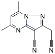 2-(CYANOMETHYL)-5,7-DIMETHYLPYRAZOLO[1,5-A]PYRIMIDINE-3-CARBONITRILE Struktur