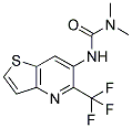 N,N-DIMETHYL-N'-[5-(TRIFLUOROMETHYL)THIENO[3,2-B]PYRIDIN-6-YL]UREA Struktur