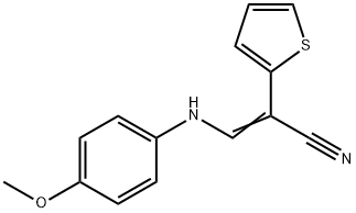 3-(4-METHOXYANILINO)-2-(2-THIENYL)ACRYLONITRILE Struktur