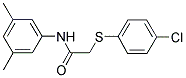 2-[(4-CHLOROPHENYL)SULFANYL]-N-(3,5-DIMETHYLPHENYL)ACETAMIDE Struktur