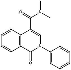 N,N-DIMETHYL-1-OXO-2-PHENYL-1,2-DIHYDRO-4-ISOQUINOLINECARBOXAMIDE Struktur