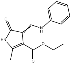 ETHYL 4-(ANILINOMETHYLENE)-2-METHYL-5-OXO-4,5-DIHYDRO-1H-PYRROLE-3-CARBOXYLATE Struktur