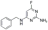 2-AMINO-4-BENZYLAMINO-6-FLUOROPYRIMIDINE Struktur