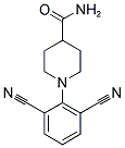 1-(2,6-DICYANOPHENYL)-4-PIPERIDINECARBOXAMIDE Struktur