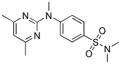 N4-(4,6-DIMETHYLPYRIMIDIN-2-YL)-N,N-DIMETHYL-N4-METHYL-4-AMINOBENZENESULPHONAMIDE Struktur