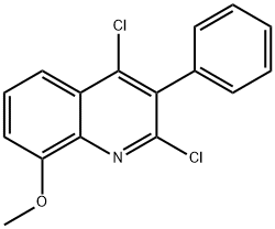 2,4-DICHLORO-8-METHOXY-3-PHENYLQUINOLINE Struktur