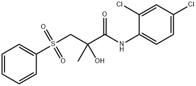 N-(2,4-DICHLOROPHENYL)-2-HYDROXY-2-METHYL-3-(PHENYLSULFONYL)PROPANAMIDE Struktur