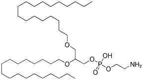 1,2,O,O-DIOCTADECYL-RAC-GLYCERO-3-PHOSPHOETHANOLAMINE Struktur