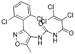 N-[3-(2,6-DICHLOROPHENYL)-5-METHYLISOXAZOL-4-YL]-N'-(2,3,3-TRICHLOROACRYLOYL)UREA Struktur