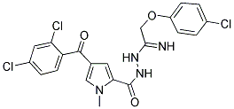 N'-[2-(4-CHLOROPHENOXY)ETHANIMIDOYL]-4-(2,4-DICHLOROBENZOYL)-1-METHYL-1H-PYRROLE-2-CARBOHYDRAZIDE Struktur