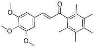 1-(2,3,4,5,6-PENTAMETHYLPHENYL)-3-(3,4,5-TRIMETHOXYPHENYL)PROP-2-EN-1-ONE Struktur