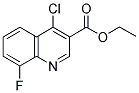 ETHYL 4-CHLORO-8-FLUOROQUINOLINE-3-CARBOXYLATE Struktur