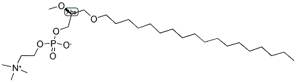 3-O-OCTADECYL-2-O-METHYL-SN-GLYCERO-1-PHOSPHOCHOLINE Struktur