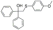 2-[(4-METHOXYPHENYL)SULFANYL]-1,1-DIPHENYL-1-ETHANOL Struktur